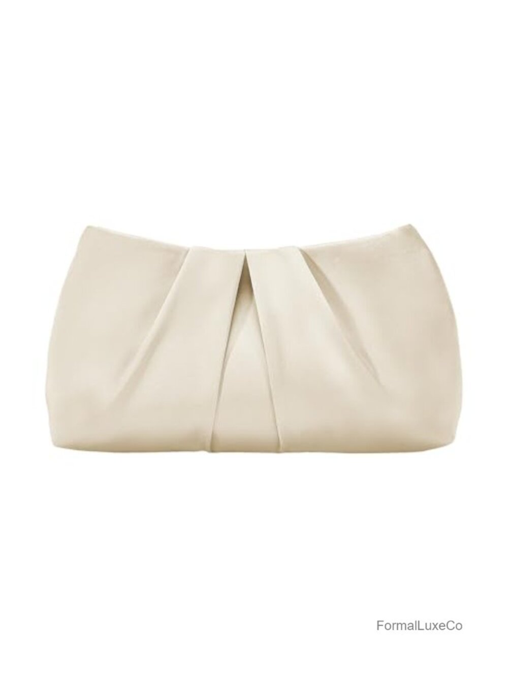 Women's Satin Evening Clutch Pearl Formal Prom Handbag with Chain Strap